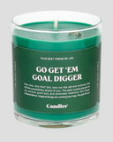 Goal Digger Jade Crystal Candle