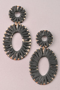 R.S.V.P. GlamQ Arza Earrings-Black