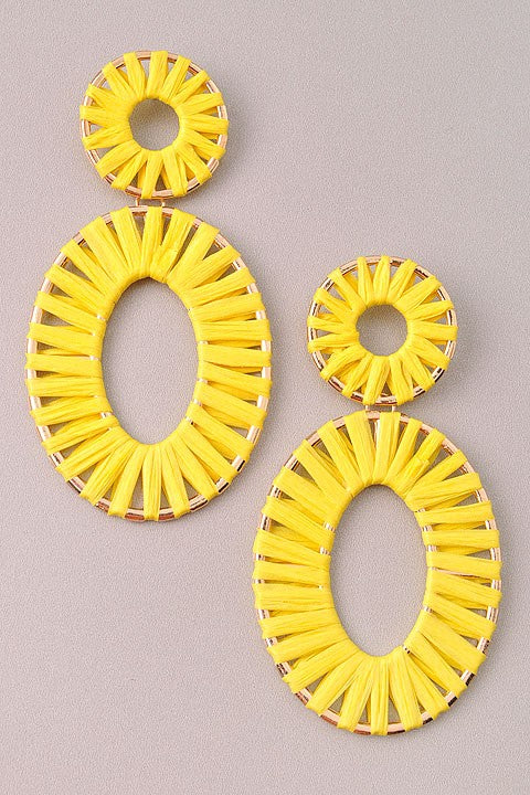 Jessika Arza Earrings-Yellow